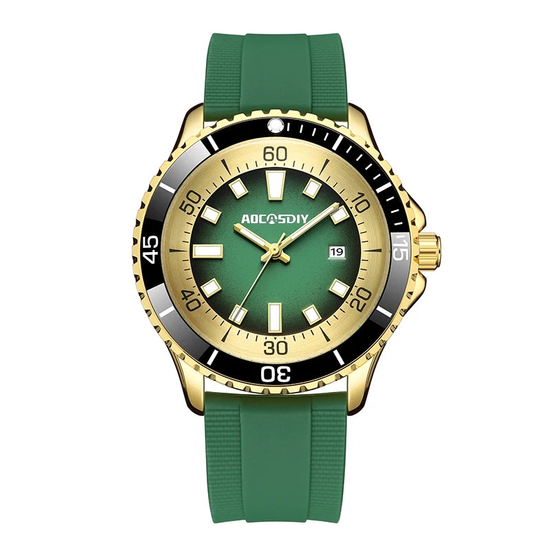 Casual Watches for Men Fashion New Men's Watch Multi Functional Luminous Date Quartz Wrist Watch Waterproof Leisure Man Clock