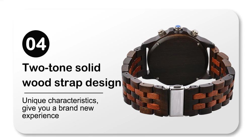 Wooden Watches for Men Fashion Anniversary Wedding Day Gift For Husband Personalized Engraved Custom Wood Watch Dropshipping