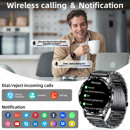LIGE 2026 New Smartwatch Men For Android iOS Phone 1.38" HD Bluetooth Call Heart Rate Monitor Waterproof Sport Smart Watch Women