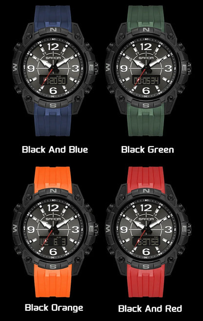 SANDA Sports Watches Men LED Watch New Waterproof Digital Wrist Watches Shockproof Sports Watches for Man Electrionic Clock