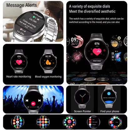 2026 Men Smartwatch for Women Full Touch Screen Voice Call Fitness Tracker Smart Watch Waterporoof Sport Wristwatch Gift Ht30