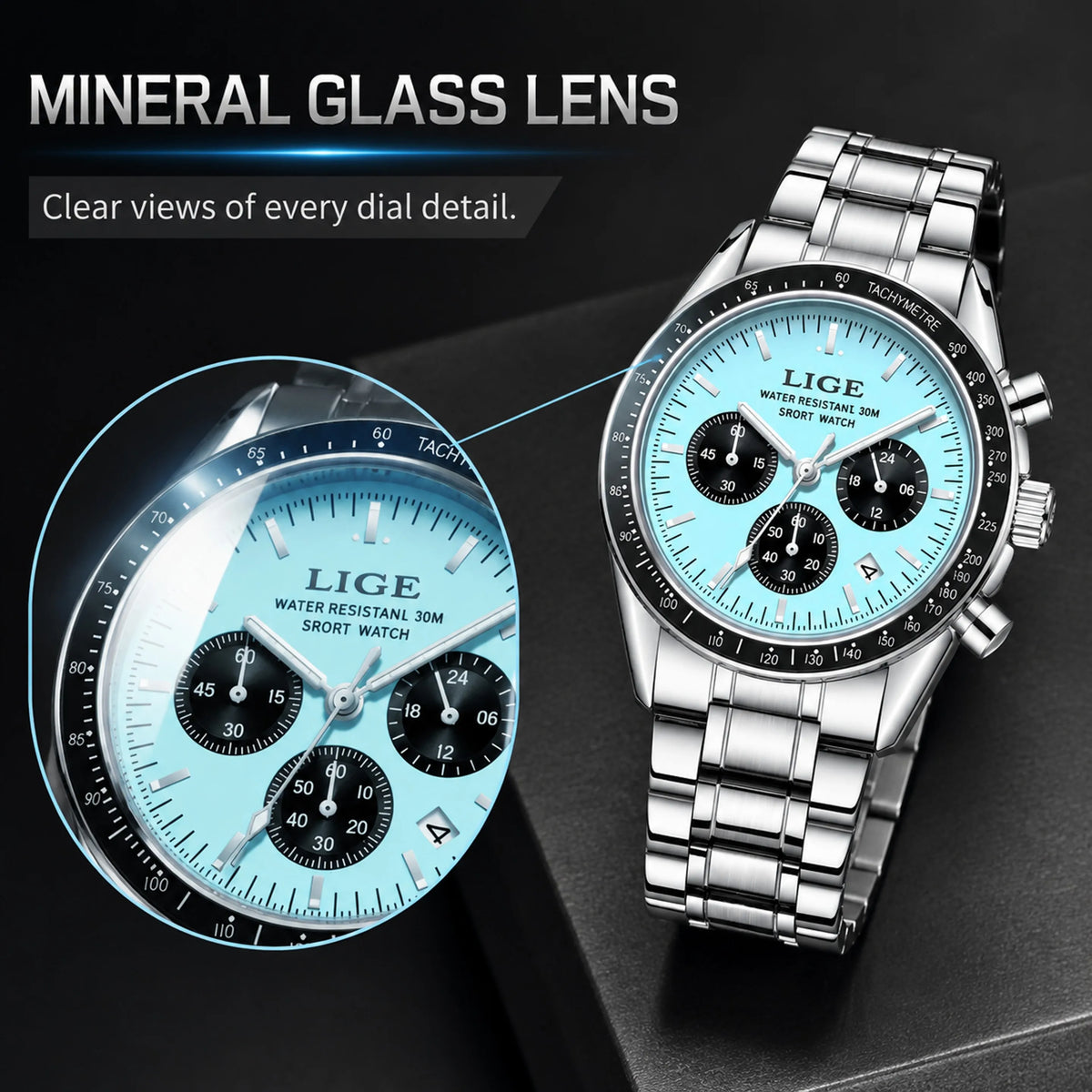 2026 New Sports Watch Men Top Brand Luxury Mens Watches Business Waterproof Military Quartz Chronograph Wristwatch Montre Homme