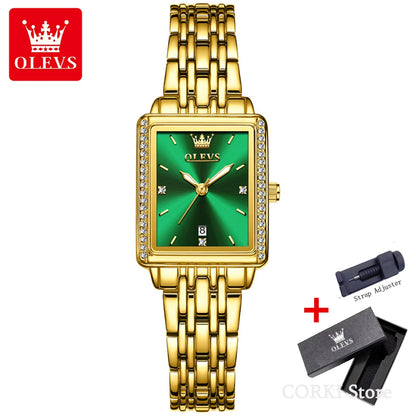 OLEVS 9995 Date Watch for Women Luxury Waterproof Luminous Watches Elegant Quartz Ladies Womens Wristwatces Relojes Para Mujer