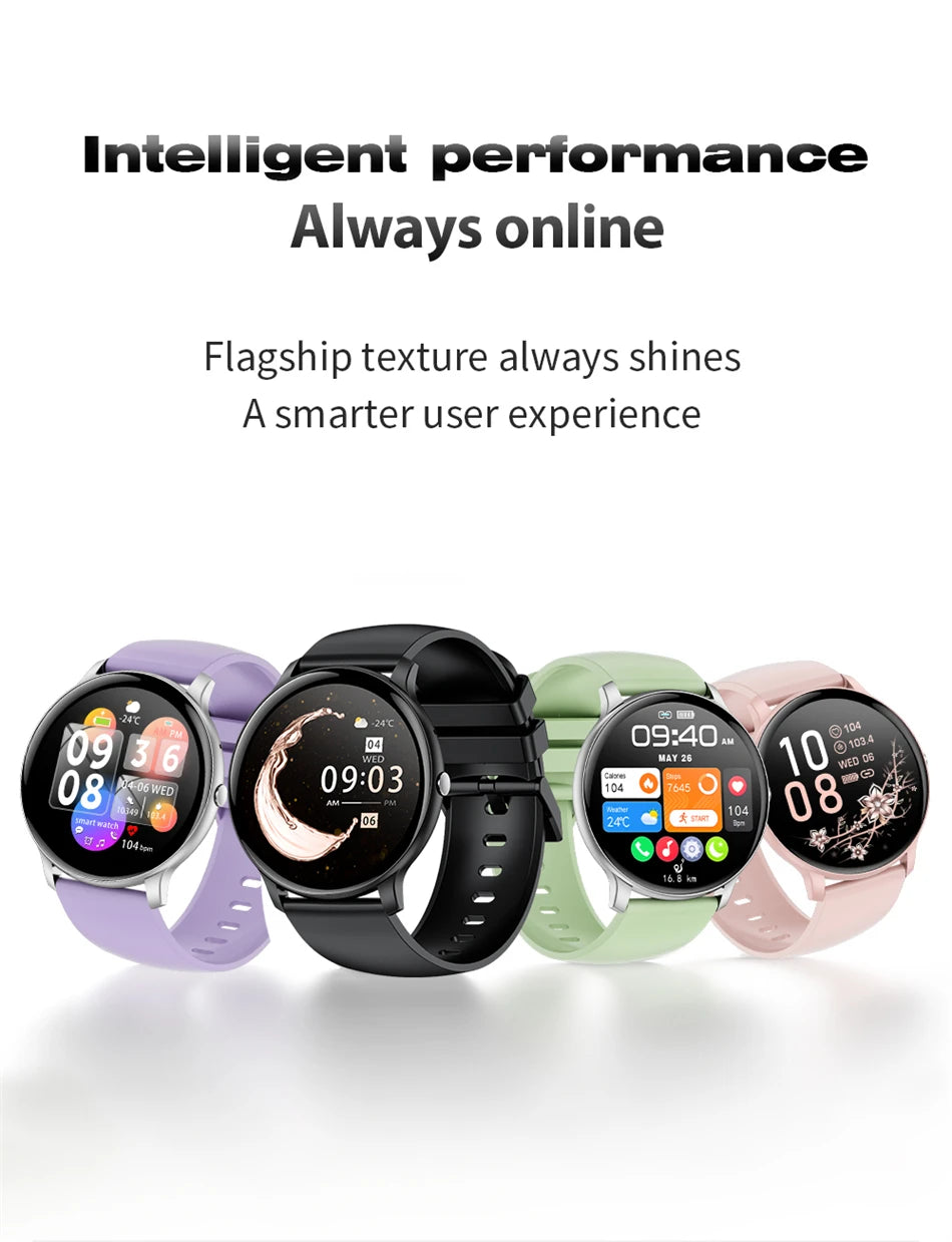 2026 New Smart Watch Women Men Bluetooth Call Sports Fitness Watches Heart Rate Health Monitor Smartwatch Ladies For Android iOS