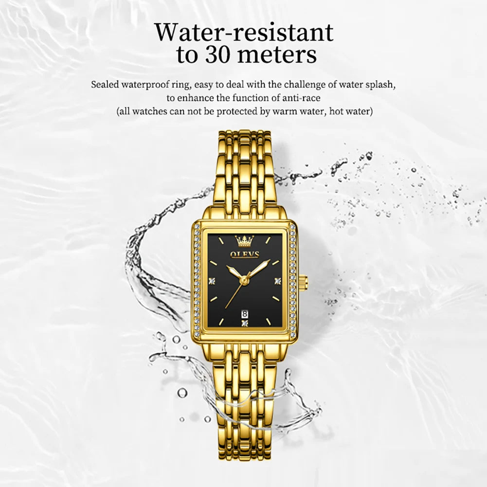 OLEVS 9995 Date Watch for Women Luxury Waterproof Luminous Watches Elegant Quartz Ladies Womens Wristwatces Relojes Para Mujer