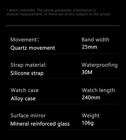 2024 New Sports Watch Men Top Brand Luxury Mens Watches Business Waterproof Military Quartz Chronograph Wristwatch Montre Homme