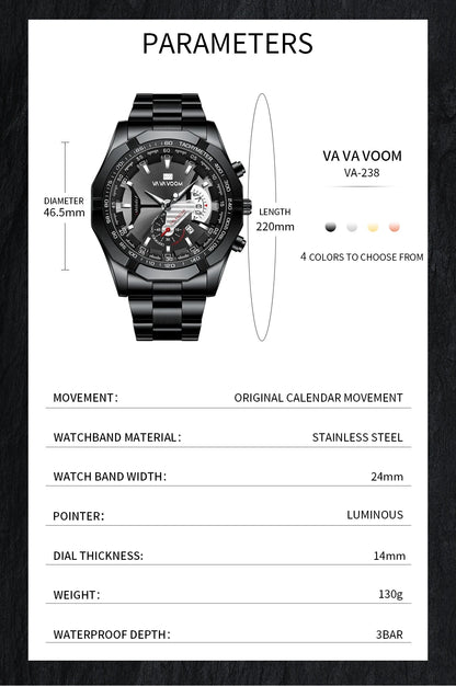 2023 Top Brand Luxury Watch Fashion Selling Gold Sports Casual Quartz  Travel Wristwatch Waterproof Mens Clock Relogio Masculino