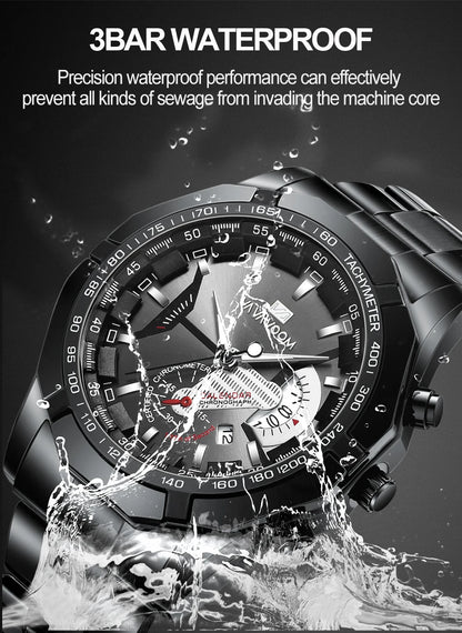 2023 Top Brand Luxury Watch Fashion Selling Gold Sports Casual Quartz  Travel Wristwatch Waterproof Mens Clock Relogio Masculino