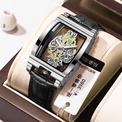 Hot Fashion Men Watch Top Brand Luxury Business Quartz Mens Watches Waterproof Hollow Out Wristwatch Men Gold Relogio Masculino