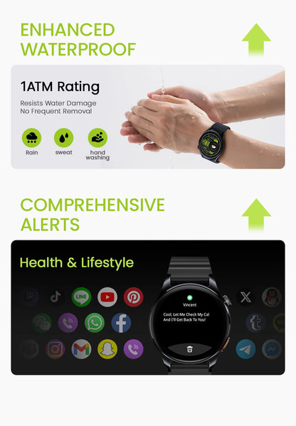 HAYLOU Watch 4S GPS Smartwatch 1.43” HD AMOLED Display 5 Satellite GPS Positioning 120+ Workout Modes Sport Fitness Smart Watch