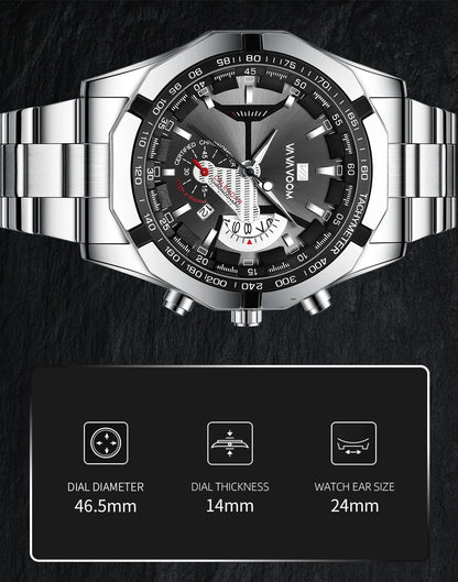 2023 Top Brand Luxury Watch Fashion Selling Gold Sports Casual Quartz  Travel Wristwatch Waterproof Mens Clock Relogio Masculino