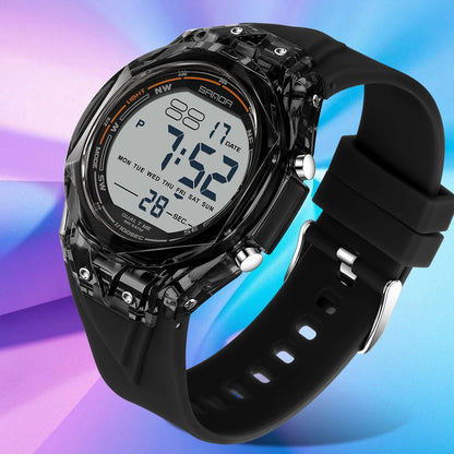 Fashion Women Digital Watches, LED Backlight Design Outdoors Sports Watch Waterproof, Countdown Date Multifunction Wrist watch
