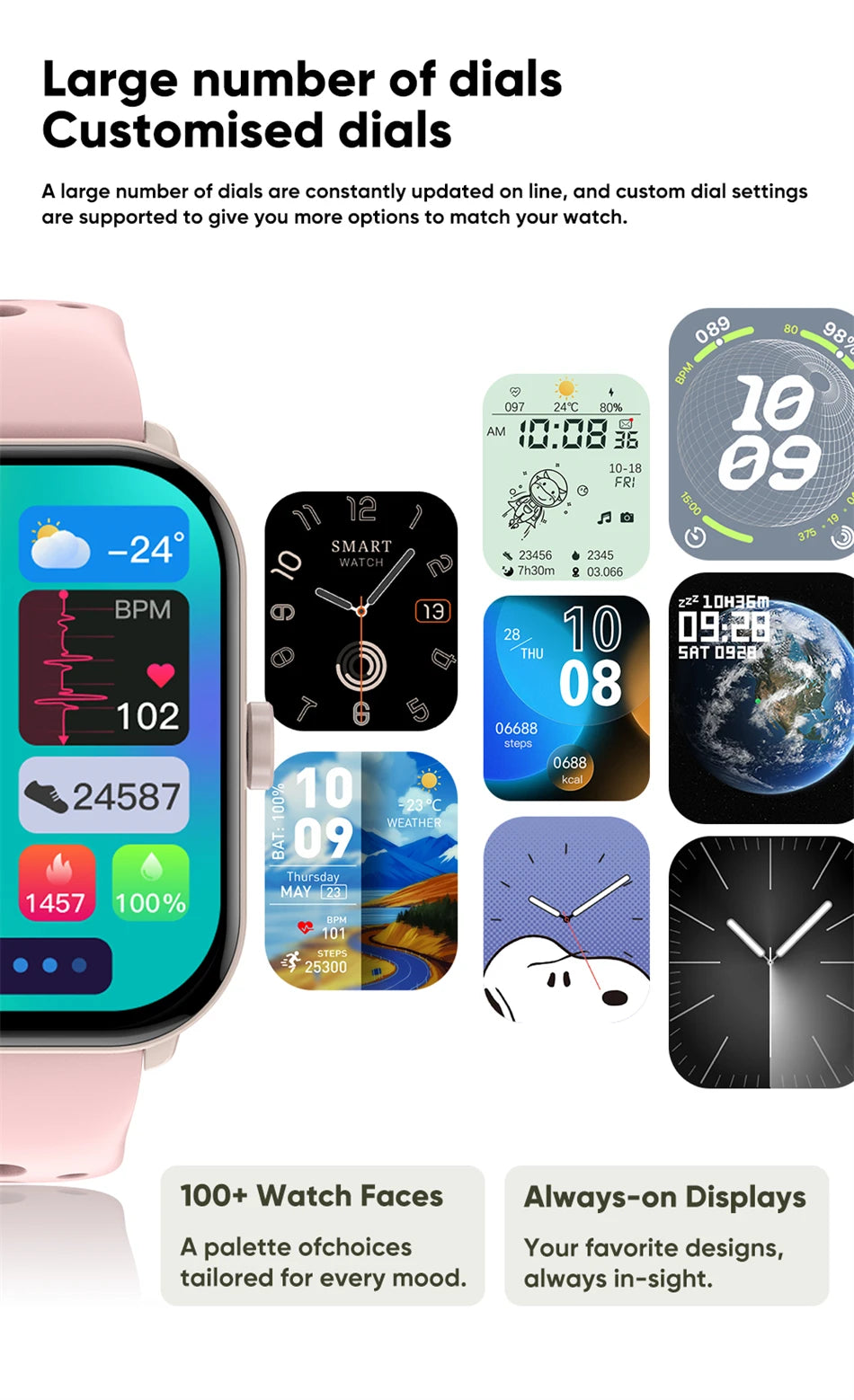 For Xiaomi Watch 5 Global Version Sports Smart Watch Men Women HD AMOLED Screen Heart Rate Call GPS Track Waterproof Smartwatch
