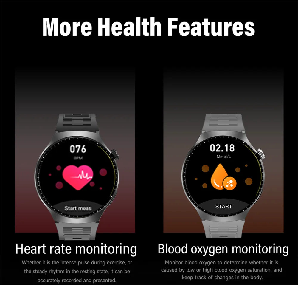 2026 Smart Watch For Men 100+Sport Modes HD Touch Screen Photos Control DIY Dial Smartwatch 5ATM Waterproof For ios android HT30