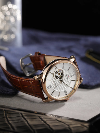 Fashion Mechanical Watch for Men Green Skeleton Dial Business Automatic Mens Watches Top Brand Luxury Forsining Wristwatches New