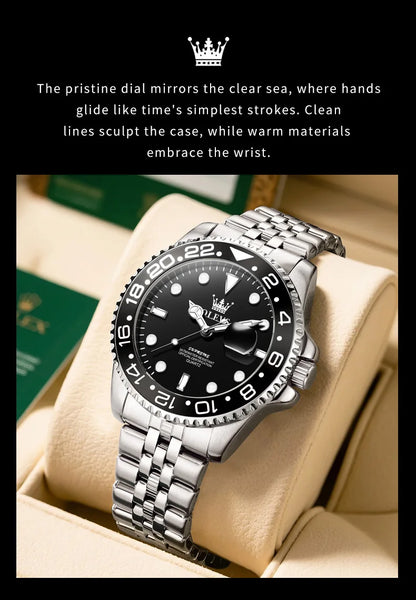 OLEVS 5657 Watch For Men Original Fashion Date Sports Business Quartz Man Watch Top Brand  Big Dial Waterproof Luminous Luxury