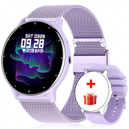 LIGE Smart Watch Women Men Full Touch Screen Bluetooth Call Smartwatch Waterproof Sports Fitness Tracker Watches for Android iOS