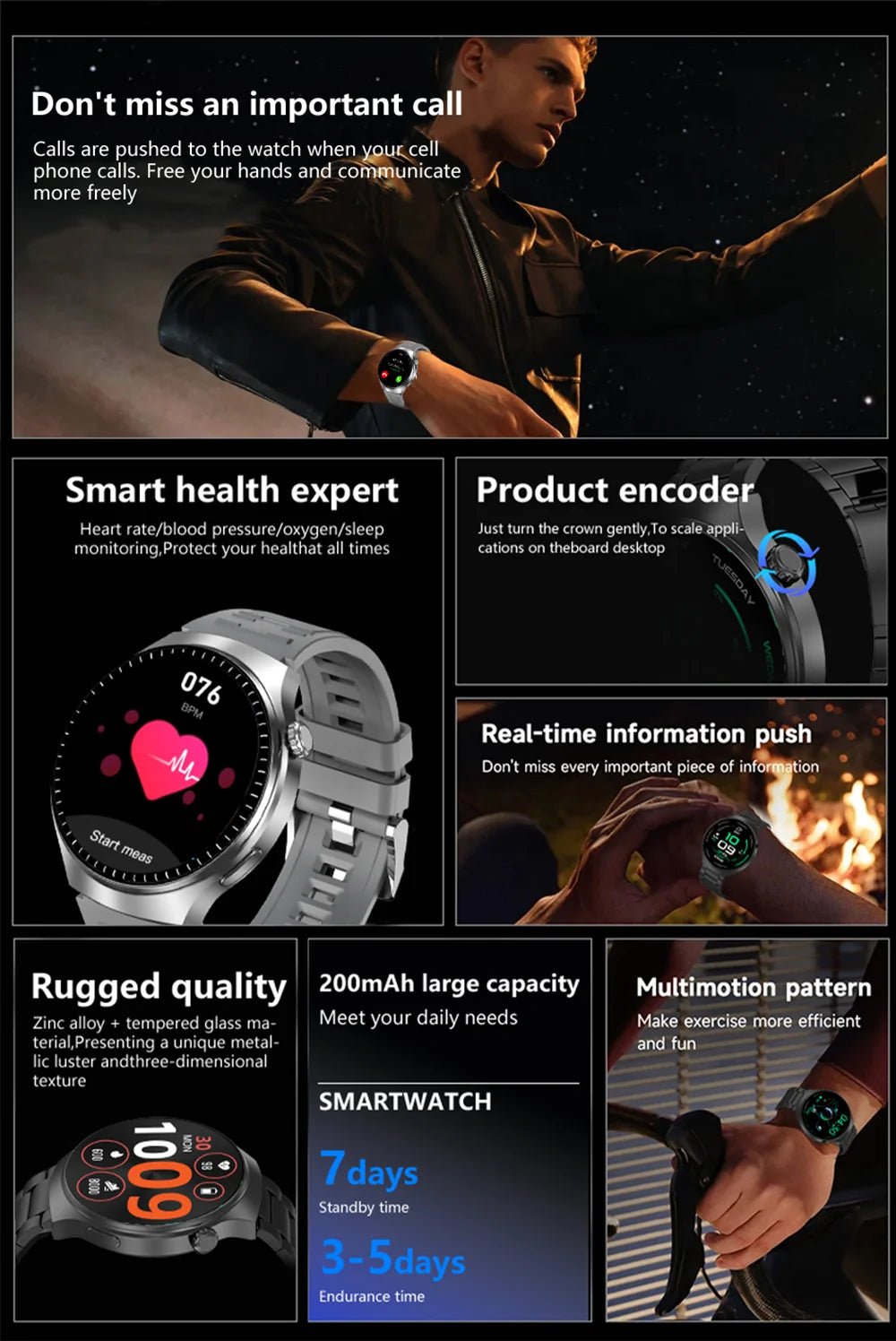 2026 Men Smartwatch for Women Full Touch Screen Voice Call Fitness Tracker Smart Watch Waterporoof Sport Wristwatch Gift Ht30