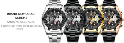 2023 Top Brand Luxury Watch Fashion Selling Gold Sports Casual Quartz  Travel Wristwatch Waterproof Mens Clock Relogio Masculino