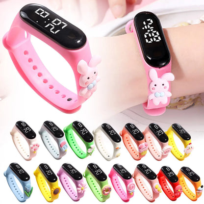 2024 New Sports Watch Outdoor Silicone Bracelet Electronic Watch  Cartoon Bracelet Digital Watches Unisex Gift