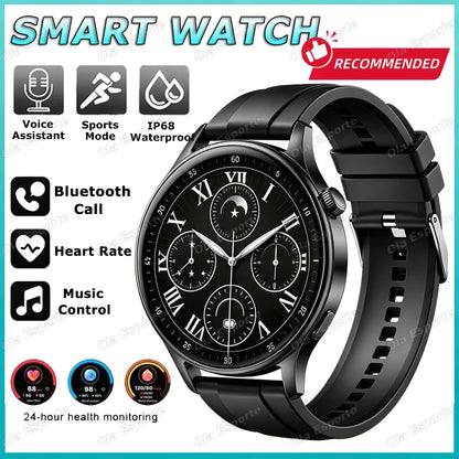 2026 Men Smartwatch for Women Full Touch Screen Voice Call Fitness Tracker Smart Watch Waterporoof Sport Wristwatch Gift Ht30