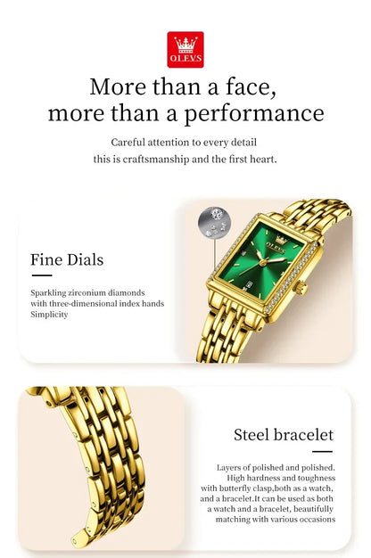 OLEVS 9995 Date Watch for Women Luxury Waterproof Luminous Watches Elegant Quartz Ladies Womens Wristwatces Relojes Para Mujer