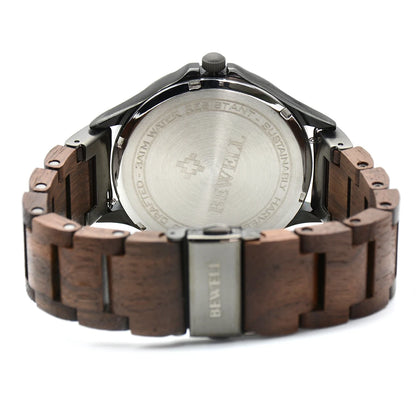 Men's Handmade Wooden Wrist Watch Fashion Minimalist Slim Analog Quartz Watch for Men