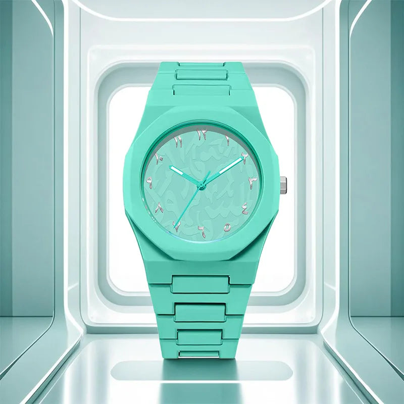 Middle Eastern Popular Sports Watches for Men and Women Dopamine Quartz Watches Niche Fashion Waterproof Stainless Steel
