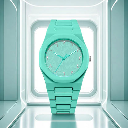 Middle Eastern Popular Sports Watches for Men and Women Dopamine Quartz Watches Niche Fashion Waterproof Stainless Steel