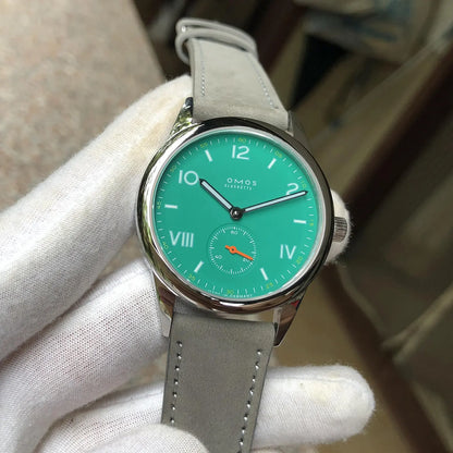 High-end men's 38.5mm automatic mechanical watch, equipped with Seagull ST17 movement, waterproof and luminescent