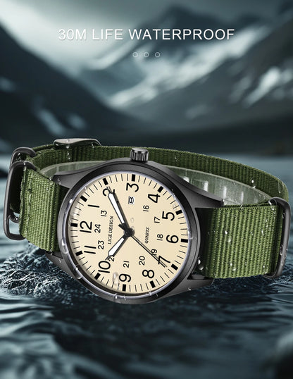 New Fashion LIGE Fashion Man Watch Outdoor Casual Sport Classic Auto Date Waterproof Luminous Quartz Watches Male Wear-resistant