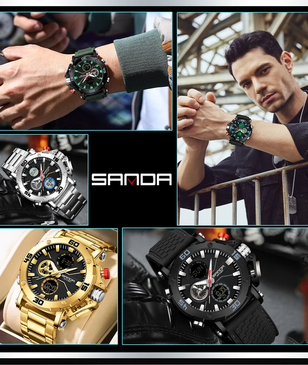 Fashion Brand Men Watches G-Style Clock Trend Sports Watch For Man Analog Wristwatch Mens Shock Quartz Military Watch Waterproof
