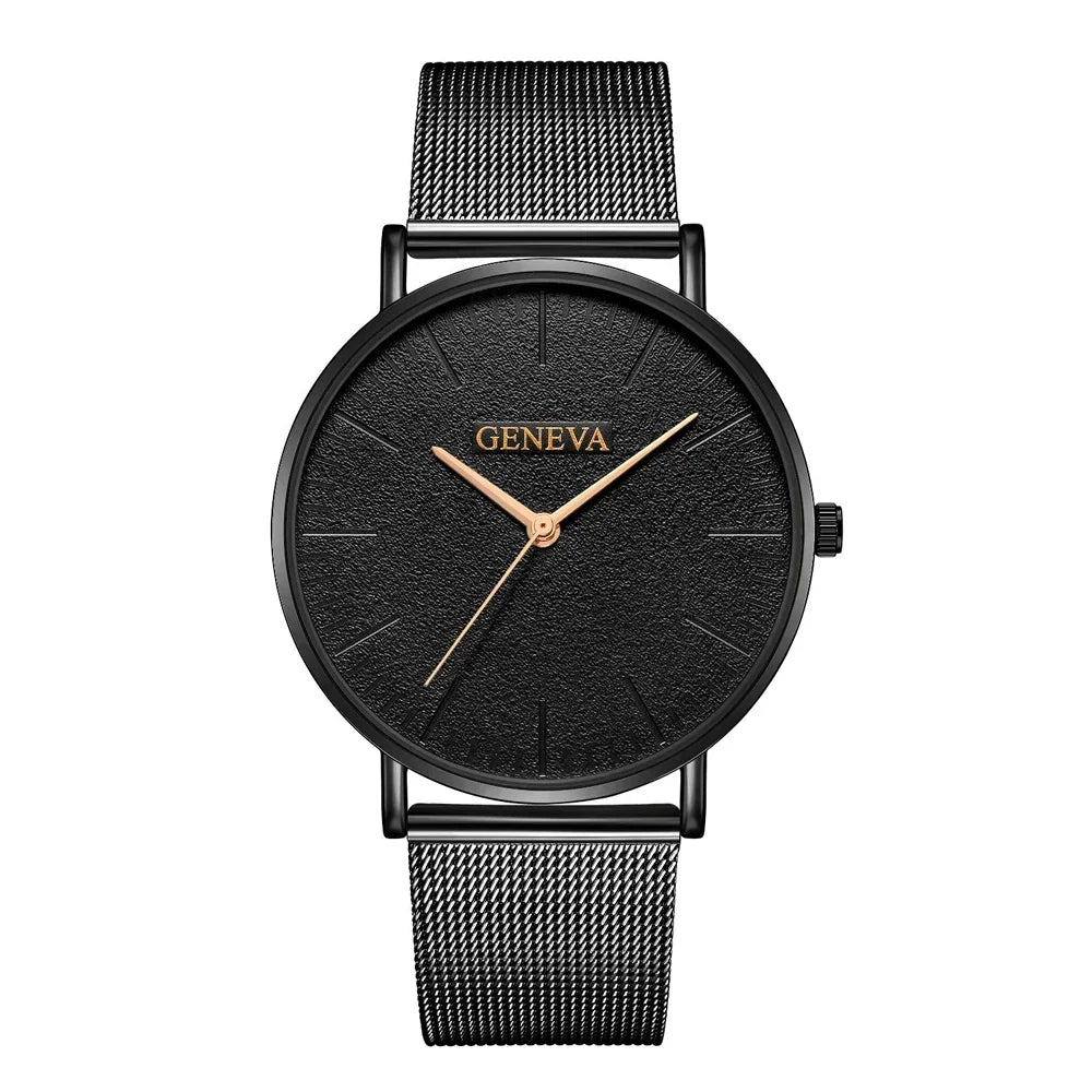 2025 Women's Watch Vintage Classic Fashion Dial Casual Steel Strip Strap Gold Rose Feminine Casual Quartz Wristwatch