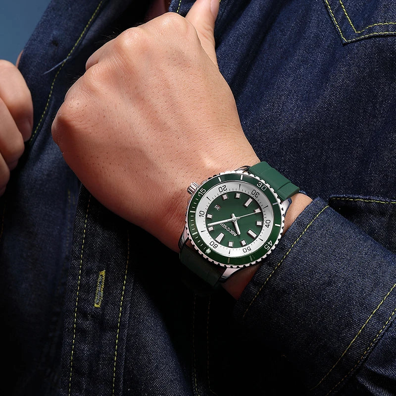 Casual Watches for Men Fashion New Men's Watch Multi Functional Luminous Date Quartz Wrist Watch Waterproof Leisure Man Clock