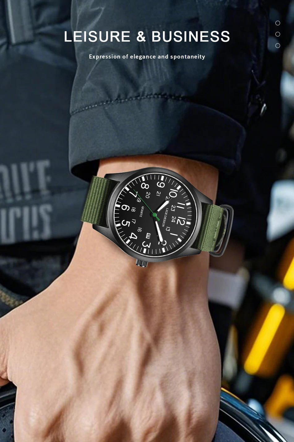 New Fashion LIGE Fashion Man Watch Outdoor Casual Sport Classic Auto Date Waterproof Luminous Quartz Watches Male Wear-resistant