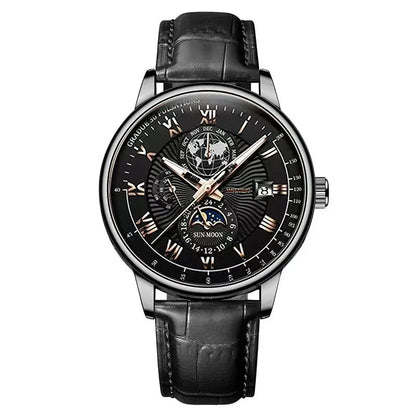2026 Men Watch Fashion Top Luxury Sport Men's Wristwatch Waterproof Luminous Leather Date Quartz Watches Man Clock