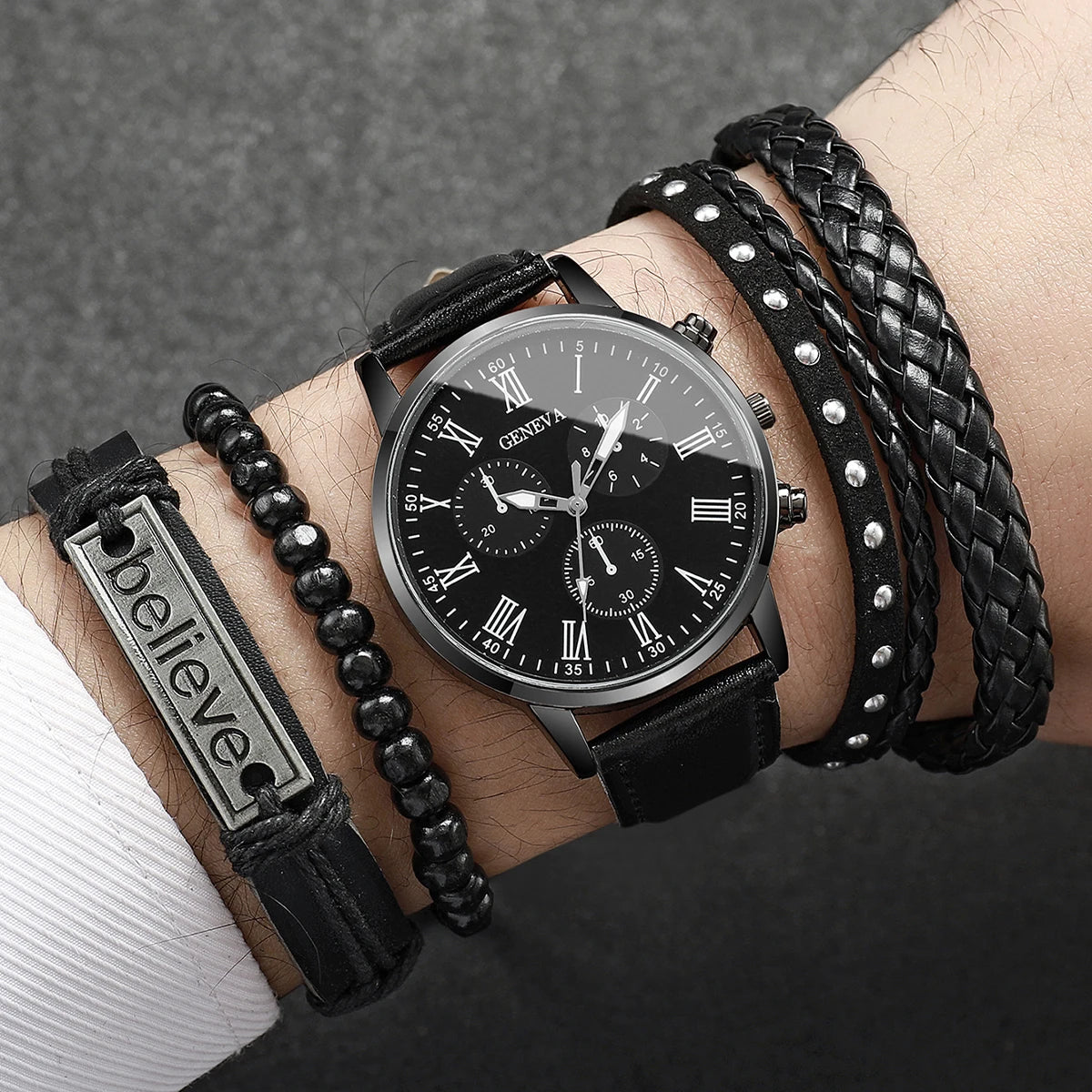 2026Men's versatile fashion watch, hot selling in foreign trade, business two eye watch