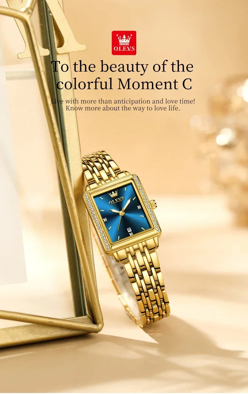 OLEVS 9995 Date Watch for Women Luxury Waterproof Luminous Watches Elegant Quartz Ladies Womens Wristwatces Relojes Para Mujer