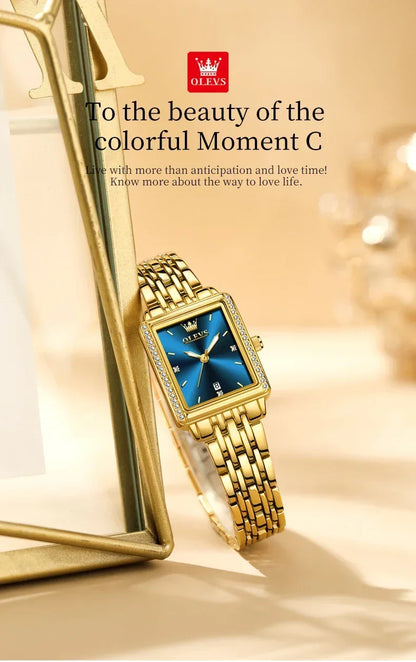 OLEVS 9995 Date Watch for Women Luxury Waterproof Luminous Watches Elegant Quartz Ladies Womens Wristwatces Relojes Para Mujer