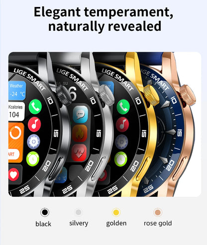 LIGE 2026 New Smartwatch Men For Android iOS Phone 1.38" HD Bluetooth Call Heart Rate Monitor Waterproof Sport Smart Watch Women