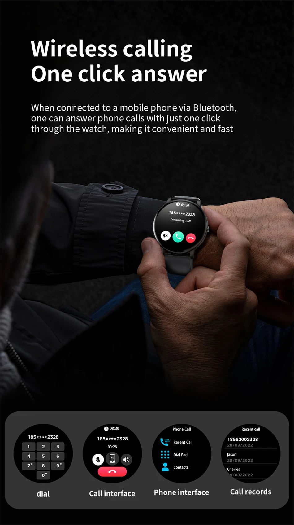 2026 New Smart Watch Women Men Bluetooth Call Sports Fitness Watches Heart Rate Health Monitor Smartwatch Ladies For Android iOS