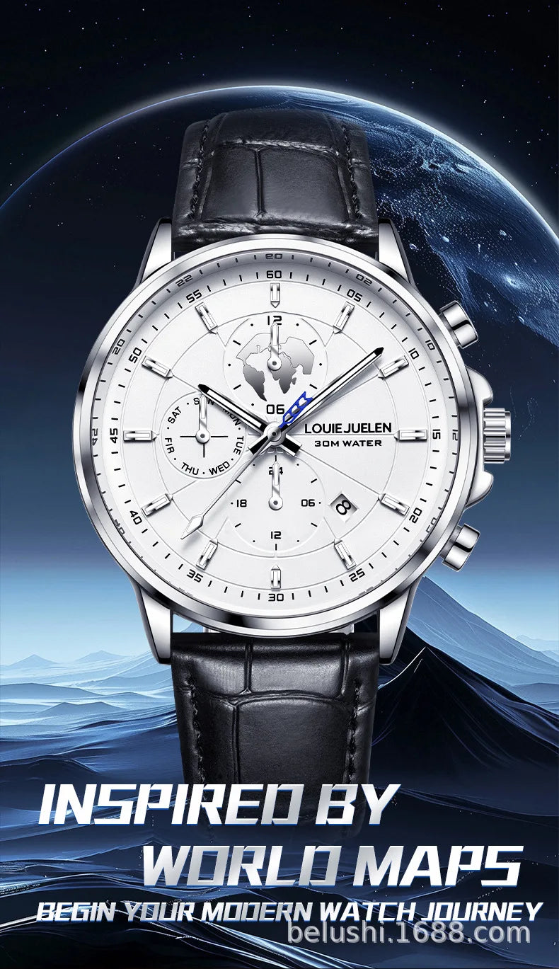 Men's New Automatic Mechanical Watch Fashion Business Casual Wristwatch Luxury Waterproof Date Display