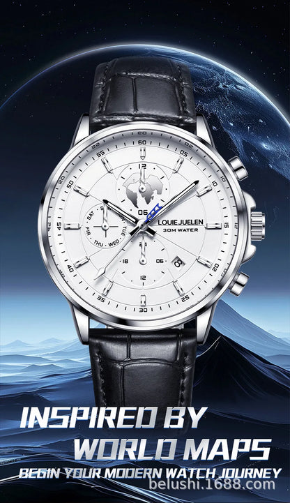 Men's New Automatic Mechanical Watch Fashion Business Casual Wristwatch Luxury Waterproof Date Display