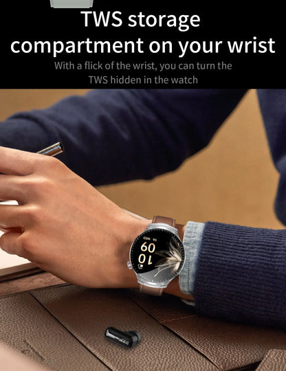 2026 T-REX3 New 2 in 1 Smart Watch With Earbuds Smart Watch TWS Bluetooth Earphone Heart Rate Blood Oxygen Monitor Sports Watch