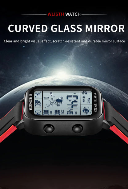 Watches for Man Digital Watch Stopwatch Countdown Wristwatch Calendar Clock Sport Pedometer Calculation Digital Montre Homme