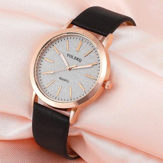 1PcFashion Exquisite Minimalist Watch Set,Multiple Colors Available,Perfect Gift For Birthday,Graduation Season,Thanksgiving Day