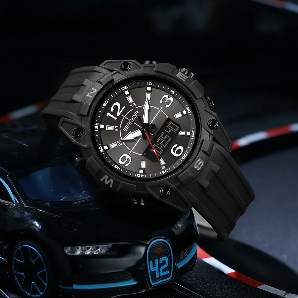 SANDA Sports Watches Men LED Watch New Waterproof Digital Wrist Watches Shockproof Sports Watches for Man Electrionic Clock