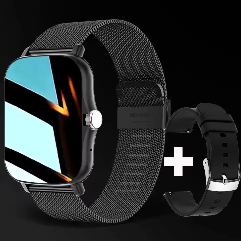 Smart Watch 1.83" Hd Screen Bluetooth Call Heart Rate Blood Oxygen Health Monitor Sports Smartwatch Women Men Holiday Gifts Ht30