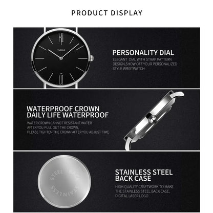 Fashion Simple Men Watch TOP Brand Luxury Classic Design Quartz Wristwatches For Man Ultra Thin Business Male Clock Montre Homme