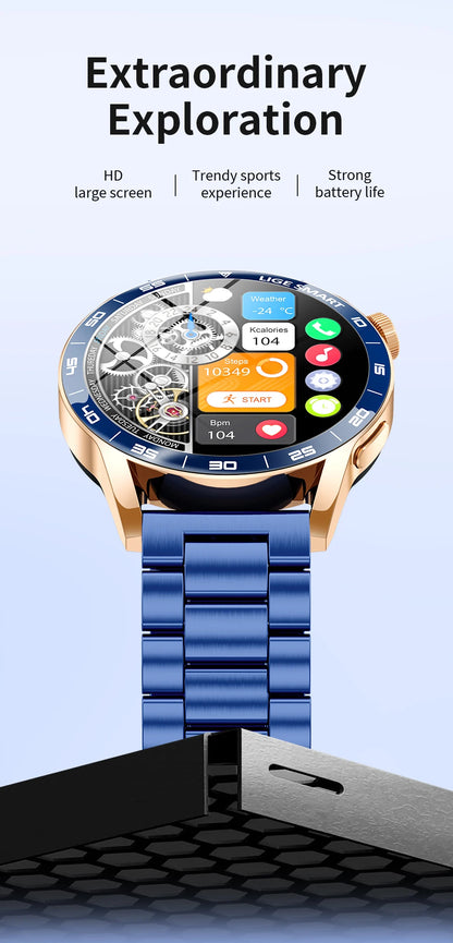 LIGE 2026 New Smartwatch Men For Android iOS Phone 1.38" HD Bluetooth Call Heart Rate Monitor Waterproof Sport Smart Watch Women